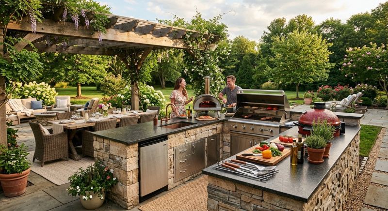 Outdoor Kitchen Renovation in Pearland, TX