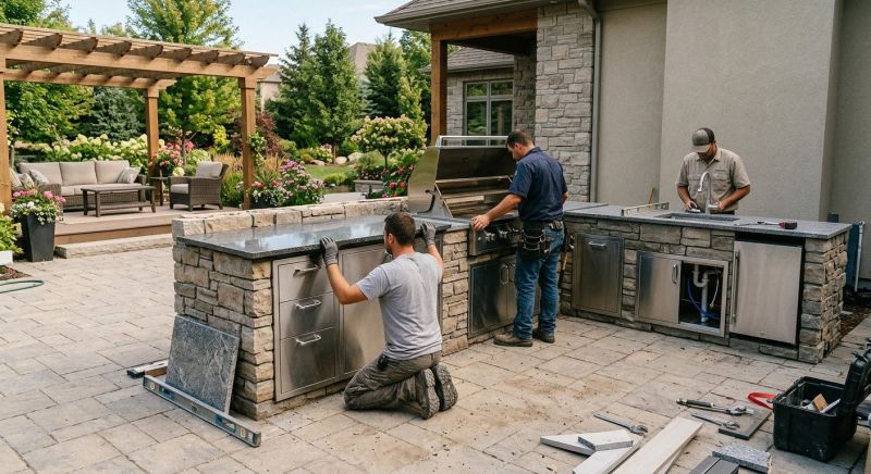 Outdoor Kitchen Construction in Houston, TX