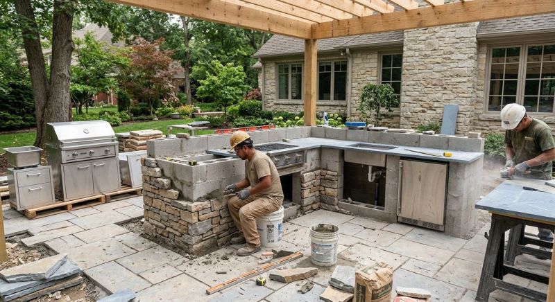 Outdoor Kitchen Installation in Summerville, SC