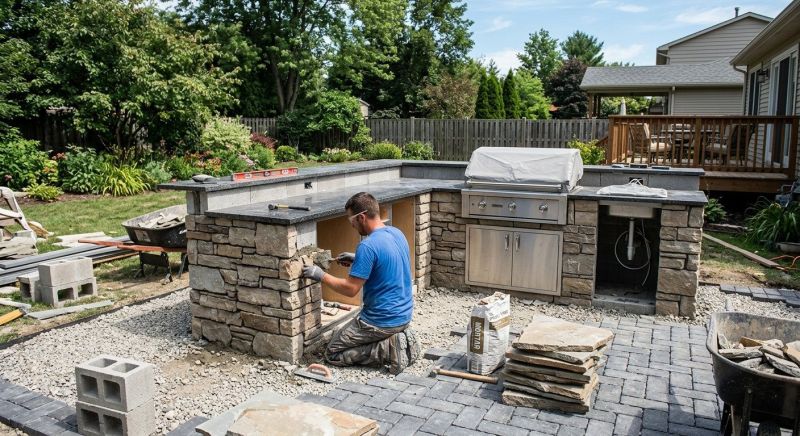 Outdoor Kitchen Renovation in Conroe, TX